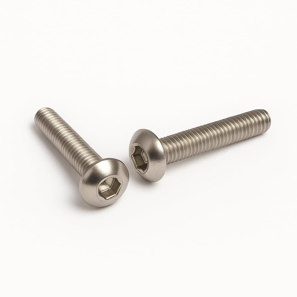 Rubigo M8 Bolts, M8 x 50mm Hex Socket Button Head Machine Bolts