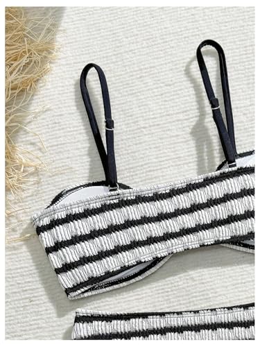 Image of RoseSeek Girl's 2 Piece Padded Bathing Suit Wireless Starfish Swimsuit Spaghetti Strap Vacation Beachwear Set