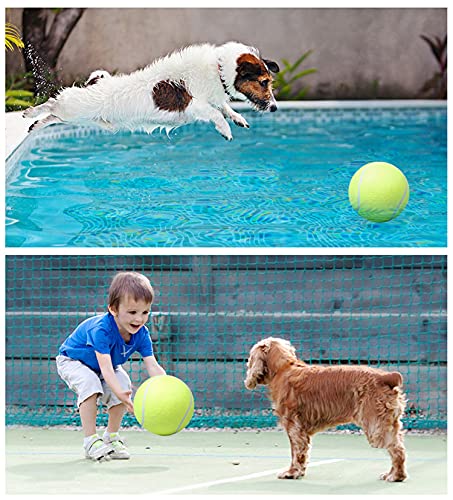 JZK Haustier Hundespielzeug Tennisball 24,1 cm Hund Aufblasbarer Tennisball Spielzeug für große Haustiere Spielzeug Indoor Outdoor Sport Strand