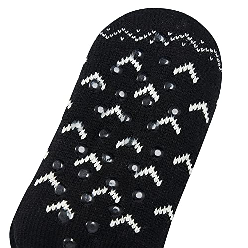 AIDEAONE Ladies Christmas Knit Slipper Sock Furry
