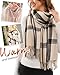 FURTALK Winter Scarf for Women Shawl Soft Tassel Plaid Large Oversized Scarves Wraps