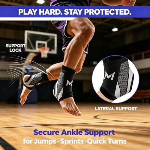 Lace-Up Ankle Brace for Men & Women Lightweight, Adjustable Compression Support for Basketball Running Fitness, Anti-Sprain Injury Recovery, Breathable Orthopedic Stabilizer Sleeve (Grey) — view 8