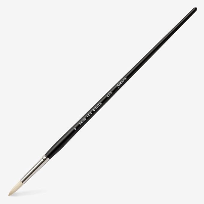 Pincel Jackson's Shiro Profesional Cerda Cerdo Ronda No.5 miniatura 2