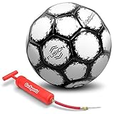 GoSports FUSION Soccer Balls - Top Level Performance - Available as Single Balls or 6 Packs - Includes Pump and Carrying Bag