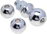 REESE Towpower 74309 Interchangeable Trailer Hitch Balls Kit - 1-7/8", 2", 2-5/16" Sizes, 8,000 lbs Capacity, Quick-Release