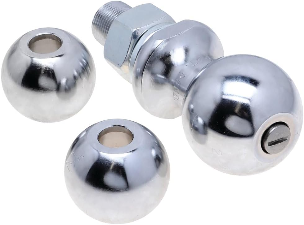 Reese Towpower 74309 Interchangable 1 7/8", 2", 2 5/16" Hitch Ball Kit, Chrome