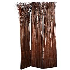 Design RAUMTEILER Nature | 160x120 cm (LxB), Weidenholz, braun | Raumtrenner, Trennwand, Paravent