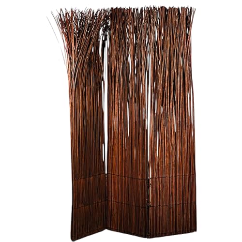 Design RAUMTEILER Nature | 160x120 cm (LxB), Weidenholz, braun | Raumtrenner, Trennwand, Paravent