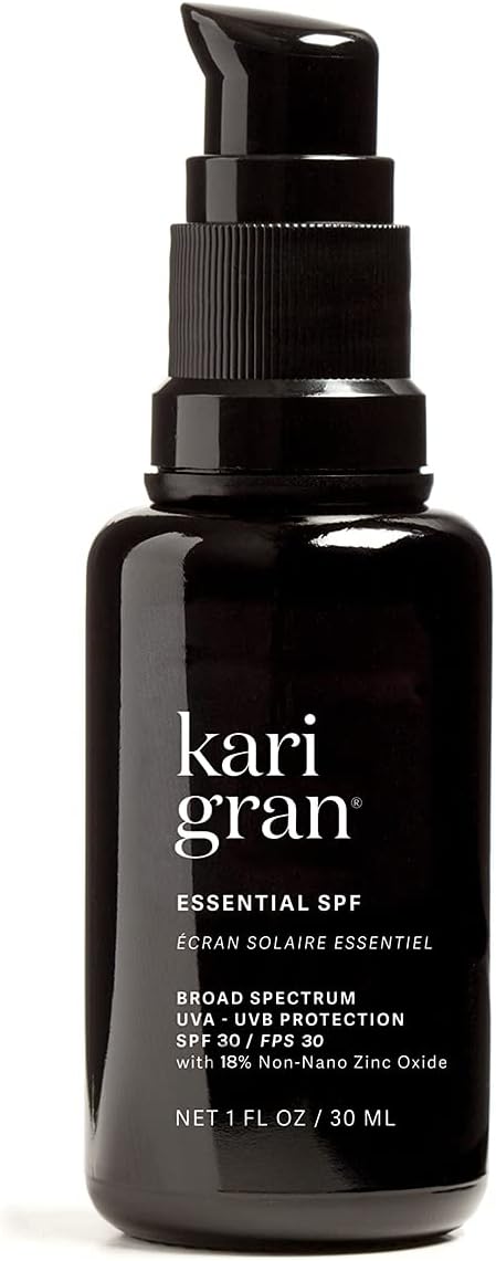 Natural Essential SPF 30 Moisturizing Facial Sunscreen with Plant-Based Ingredients (1oz / 30ml)