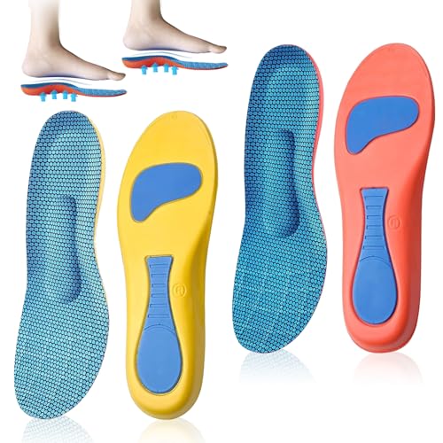 Plantillas ortopédicas,plantillas fascitis plantar, para pie alto Plantillas de zapatos funcionales suaves Inserto para pies planos, dolor de pie, fascitis plantar(37-38)