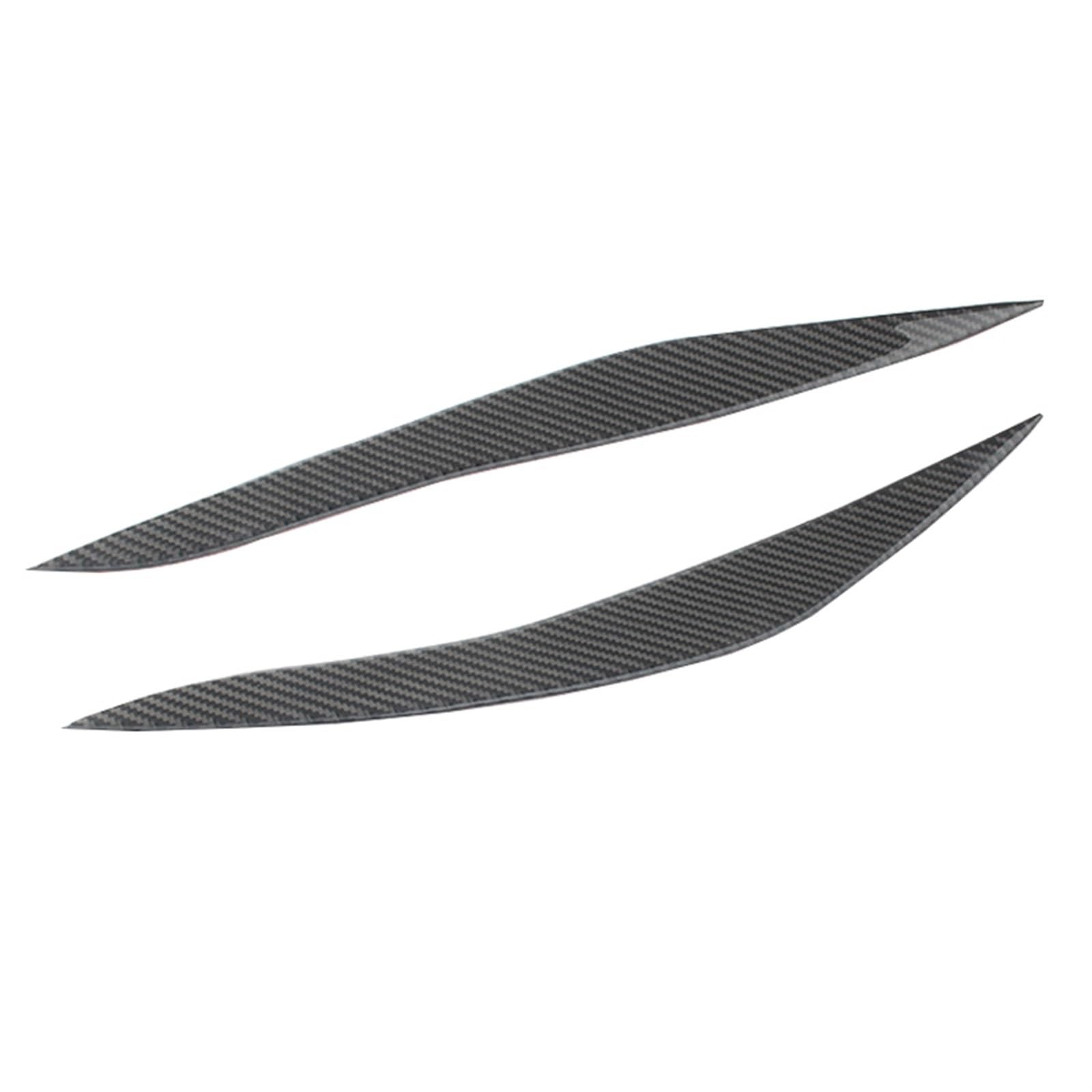 Auto-Scheinwerfer-Augenbrauen-Augenlid-Trim, Augenbrauen, Augenlider, Deckel, ABS-Augenbrauen, Kohlefaser, Compatible With 5er F10 F18 520li 525 2011–2017(11-13)