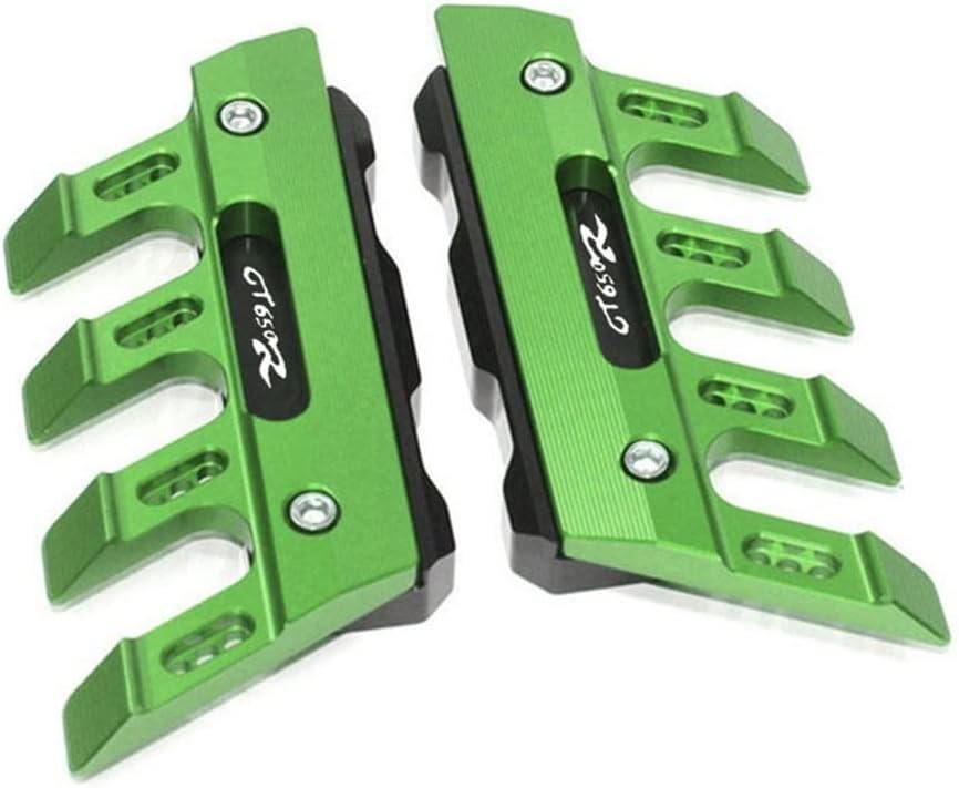 for HYOSUNG GT250R GT650R GT 650R 250R Motorcycle Front Mudguard Front Fork Protector Anti-Drop Slider Guard Block Side Guard CNC Aluminum Multiple Colour (Color : Green)