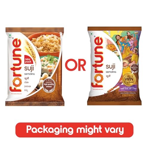 Image of FORTUNE Suji Pouch,500 Gram (Pack of 3)