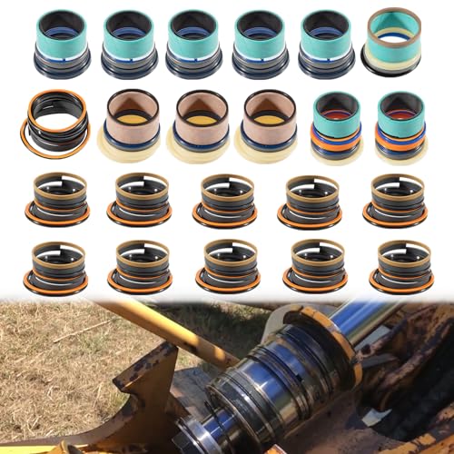 Image of Whole Machine Hydraulic Cylinder Seal Kit for John Deere 310E Backhoe Bucket Cylinder Loader Bucket Tilt /Lift Cylinders Replacement Seal Kit AH212091,AH210484,AH147864,AH149813,AH212585,AH149814