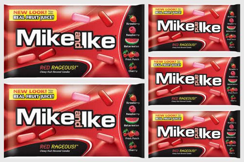 Confite masticable sabor fruta Mike & Ike 5 x 5 oz miniatura 1