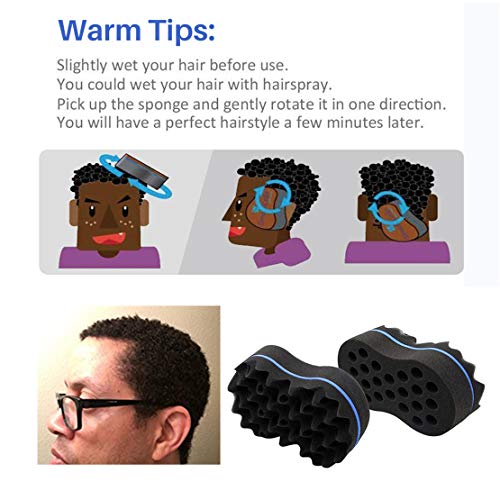 Szaerfa 2PCS Torsione dei capelli Spugna Pennello
