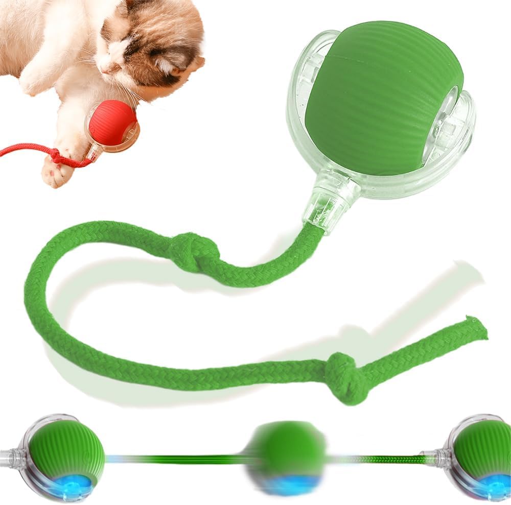 Interactive Rolling Dog Ball, 2024 New Self Dog Toys Interactive Cat Toys Automatic Cat Toy Self Moving Dog Toys, 360° Smart Automatic Rolling Ball