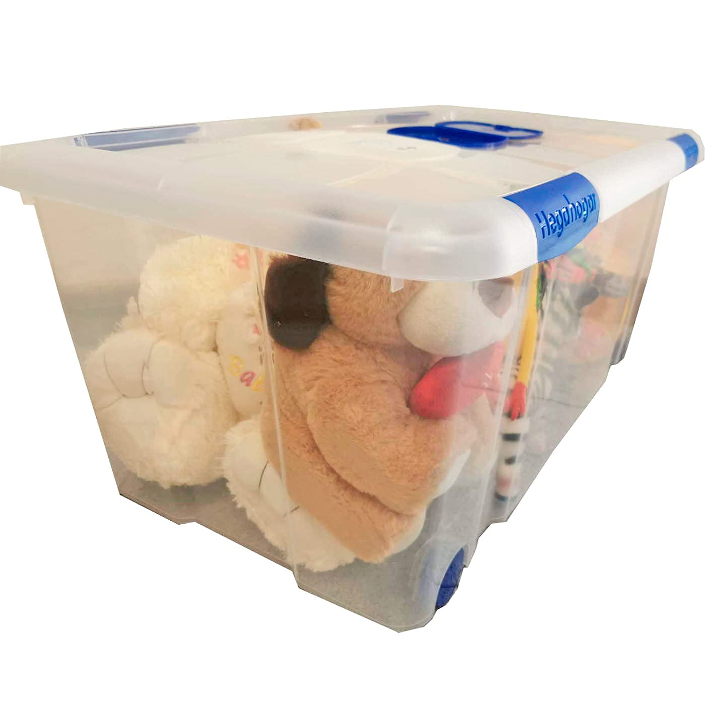 Acan Tradineur - Scatole Plastica Per Riordinare Giocattoli, Vestiti E Libri - Set Da 2 Contenitori, 25 Litri Ciascuno - Foto 6