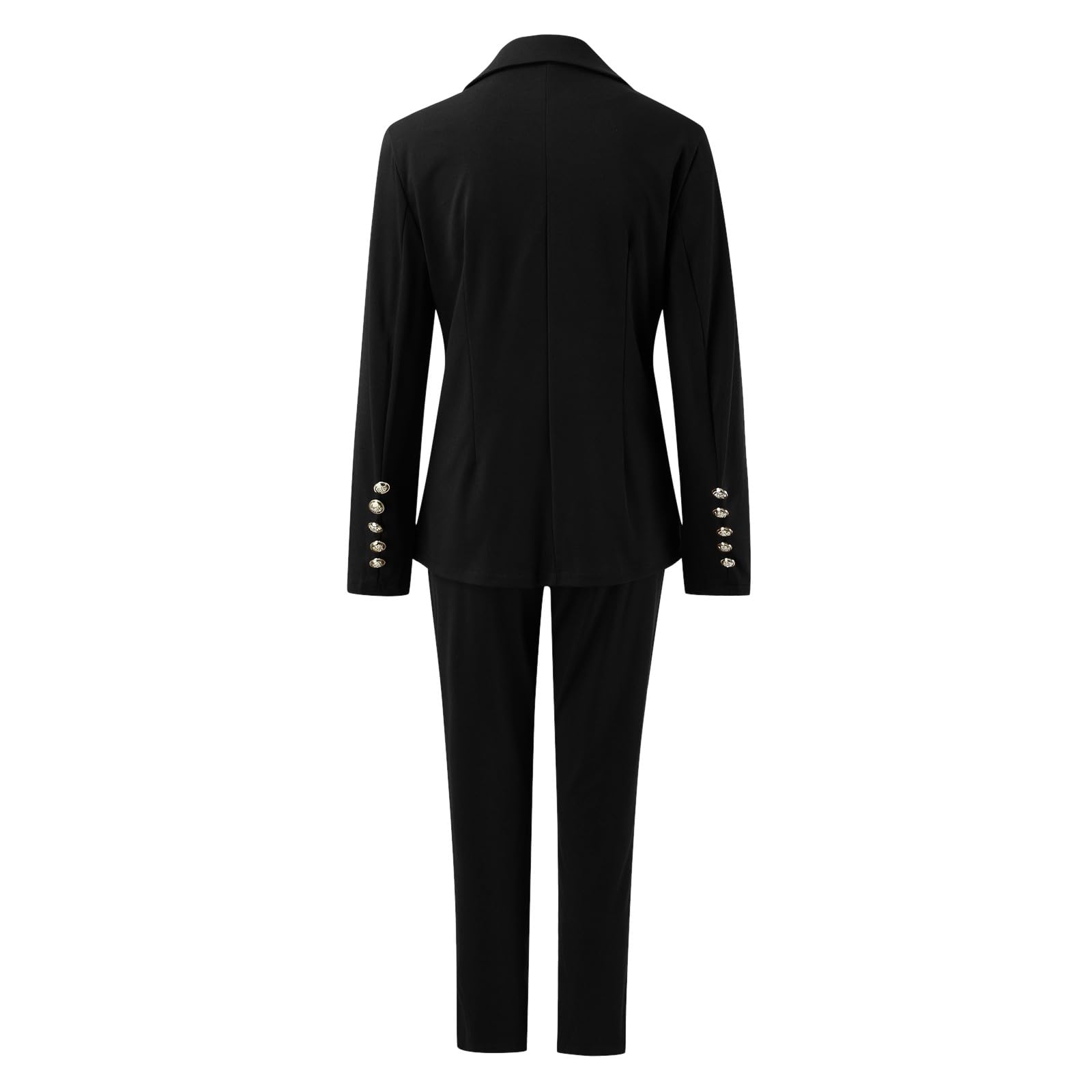 Tuta da Donna a Maniche Lunghe con Tasche, Pantaloni, Pantaloni, Tuta Elegante