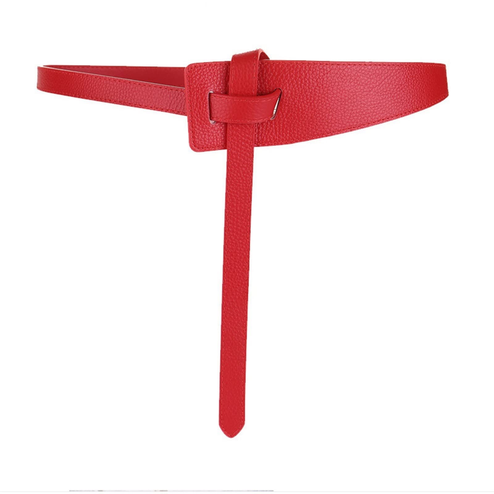 Cinturón de piel sintética for vestido, falda, cintura fina, for mujer, for abrigo, correa lujo, sin hebilla, 1 unidad