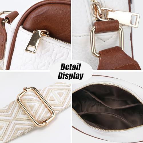 Crossbody Bags for Women, PU Leather Fashion Crossbody Bag with Adjustable Wide Stylish Strap4
