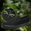 yageyan Mens Slip on Sneakers Loafers Shoes Canvas Black Shoes Canvas Blue Casual Fashion Shoes