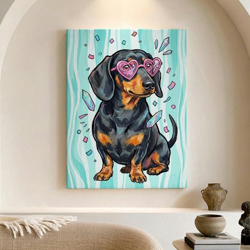 Toile murale chien mignon pour habiller un mur vide facilement