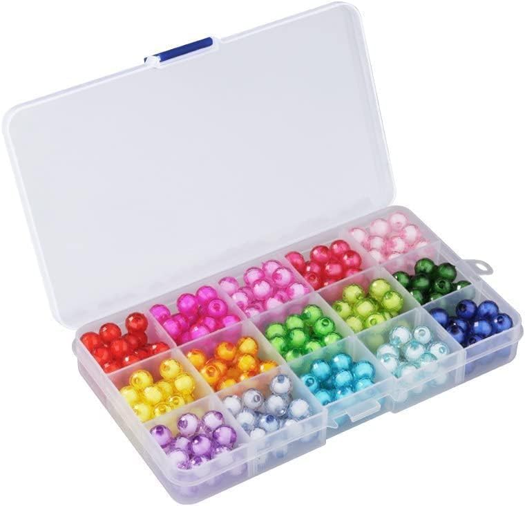 Yansanido 4 Pcs 15 Grids Clear 6.85 Inch x 3.85 Inch Adjustable Small Removable Clear Plastic Jewelry Organizer Divider Storage Box Jewelry Earring Tool Containers (4 Pcs Clear) - Image 5