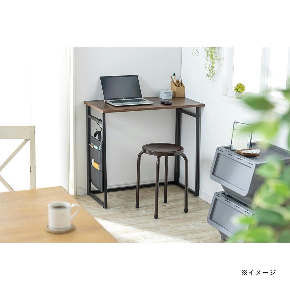 Amazon | カインズ(CAINZ) 折りたたみワークデスク ブラウン 幅80cm