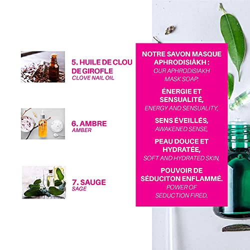 La Maison des Sultans - Aphrodisiakh Mask Soap - Stimuleert de huid en je zintuigen - Ideaal voor gezicht en lichaam… - Image 6