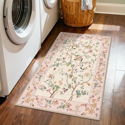 Jinchan Floraison Tapete Floral Interior 2x3 Pies miniatura 4