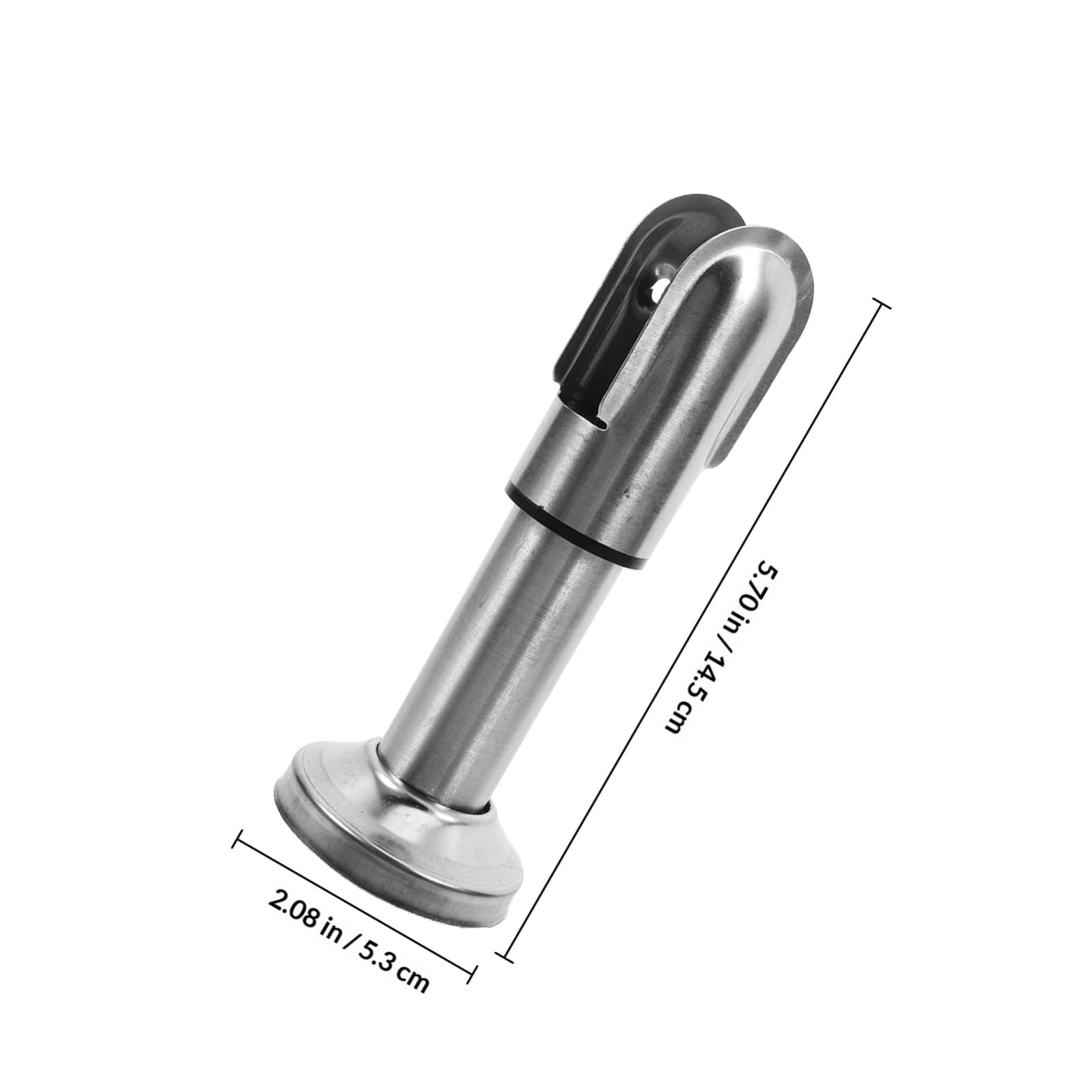Support de Cloison de Toilettes Publiques en Acier Inoxydable Argenté, Stable et Facile à Entretenir, Lot de 6 Pièces Adapté pour Cloisons de 12-18 Mm