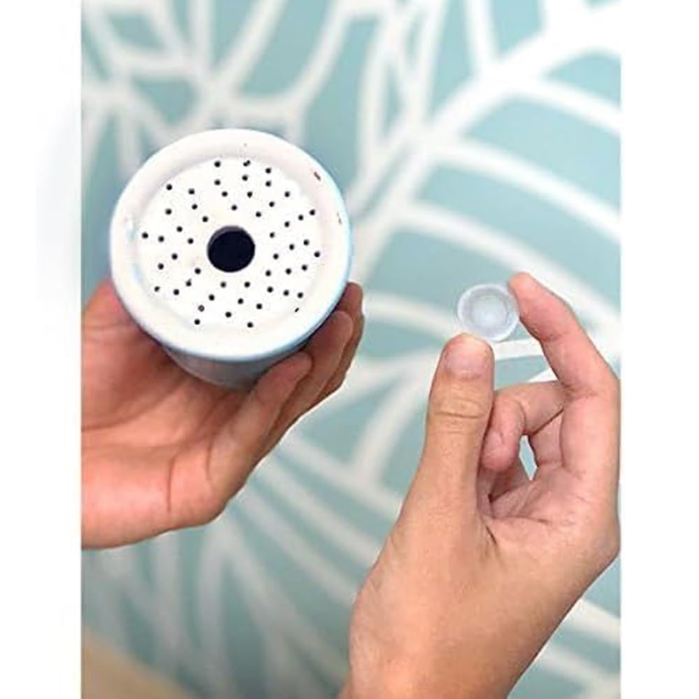 YSCARE Inalatore manuale in ceramica con sale himalayano, riempito con sale himalayano puro al 100% – per un'igiene e una salute ottimali, con 100 grammi di sale in omaggio. (3) (1)