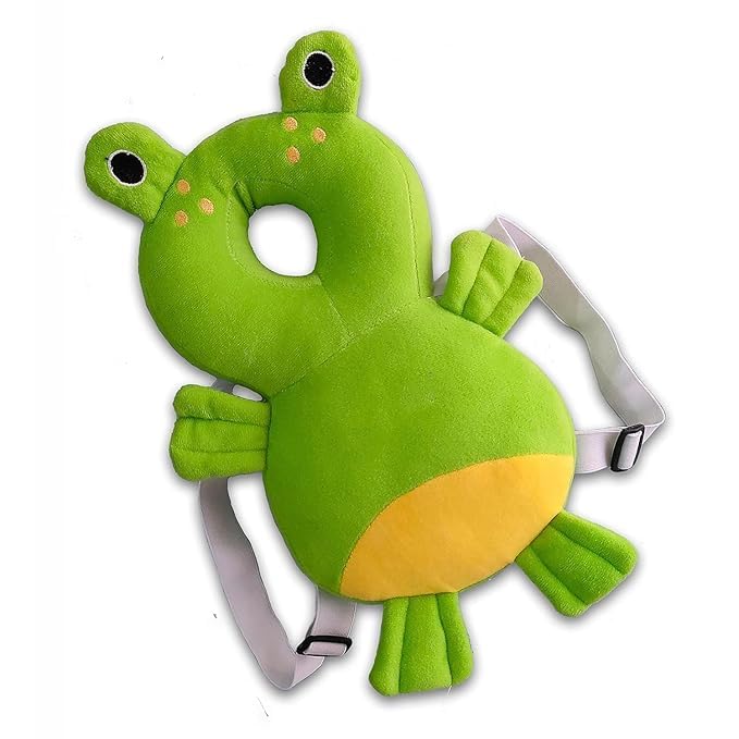 NME COLLECTION Head Protector Cushion Plush Soft Toy Early Learning Toy Fall Protection Helmet Baby Head Protector Child Adjustable Shoulder Strap (Head Protector),Green-picture-27