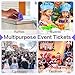 ESSENTIAL 1000 Raffle Tickets Rolls, Meal Tickets Single Roll for Events, Leisure, Movie Watching, Entertainment, Class Reward & Prizes - 5 Color Selection (Purple)