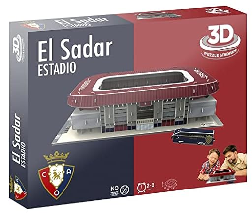 BANDAI - Eleven Force Puzzle 3D Estadio El Sadar (C.A Osasuna) (EF14313) | Ya disponible en tu tienda friki favorita! En mundofriki.es!