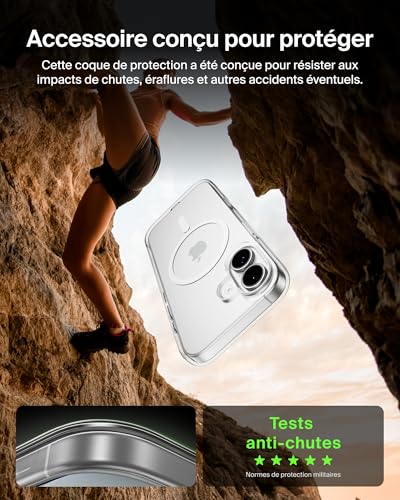 Coque iPhone 17 fine antirayure Belkin SheerForce transparente MagSafe - 2