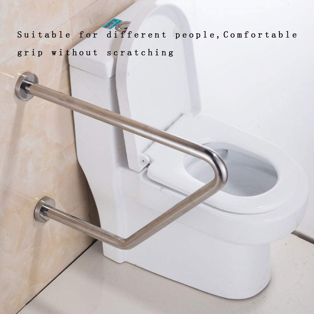 Barras de Apoyo para baño Barra de Apoyo para bañera con, Acero Inoxidable WC Inodoro Discapacitado Hombre Mayor Mujer Embarazada Artículos para el hogar Accesibilidad Asa de segur