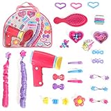Mommy & Me Doll Hair play set with working Blow dryer Hair Brush and Over 30 accessories