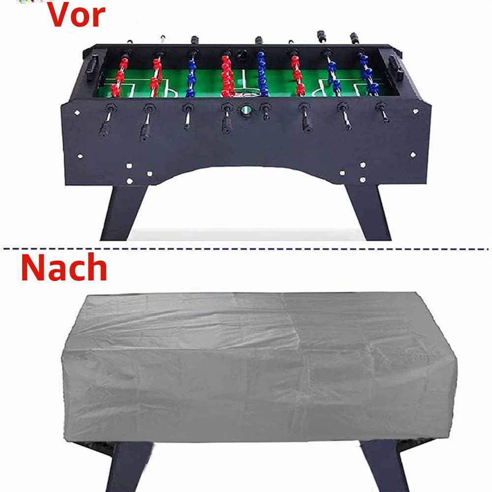 Lixada wasserdichte Tischfußball-Abdeckung, 210D Oxford-Stoff, Tischfußball-Abdeckung 160 x 115 x 50 cm, wasserdicht, UV- und staubdicht, Spieltisch-Abdeckung