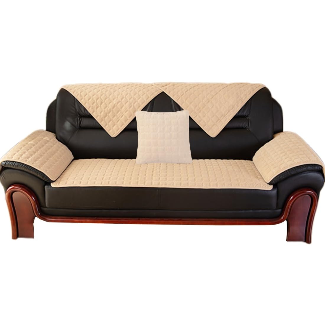 Housse de coussin de canapé lavable pour éliminer les taches du canapé d'angle