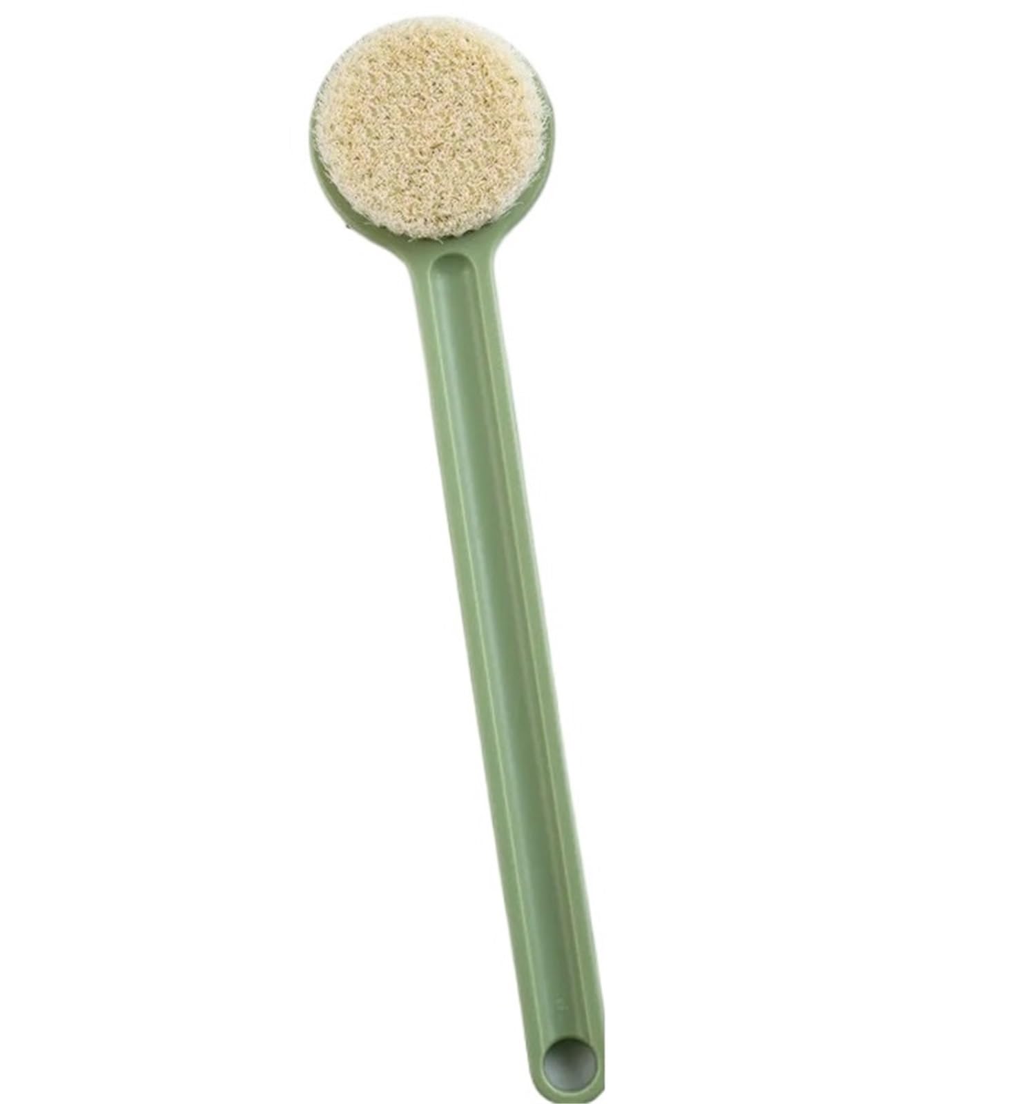 Brosse à Dos Brosse de Bain à Manche Long, 2 pièces, Gommage exfoliant, Masseur de Peau, Brosse de Salle de Bain, Brosse de Nettoyage du Dos du Corps, Douche pour La Douche(Green)
