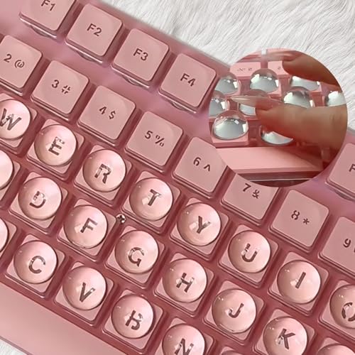 120PCS Keyboard Stickers for Long Nails, Raised Clear Glass...