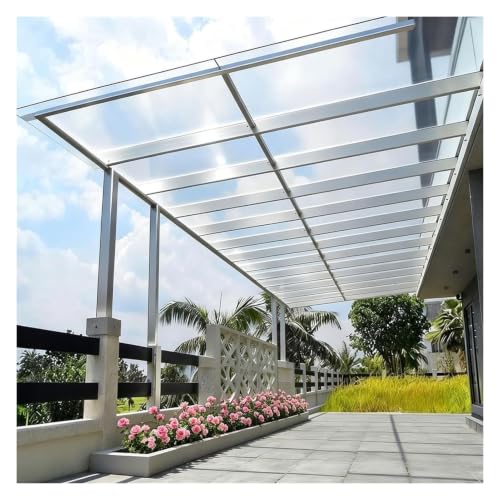 Láminas de Techo para Invernadero, Cubiertas de Techo Aislamiento a Prueba de Lluvia Resistentes al Calor para Patios, Balcones, Zonas al Aire Libre(0.8x7m/2.62x23ft)