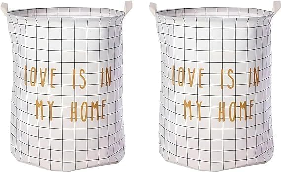 LEDSone 74L 2 Pack Laundry Basket Collapsible Clothes Hamper Laundry Hamper Basket for Laundry Clothes