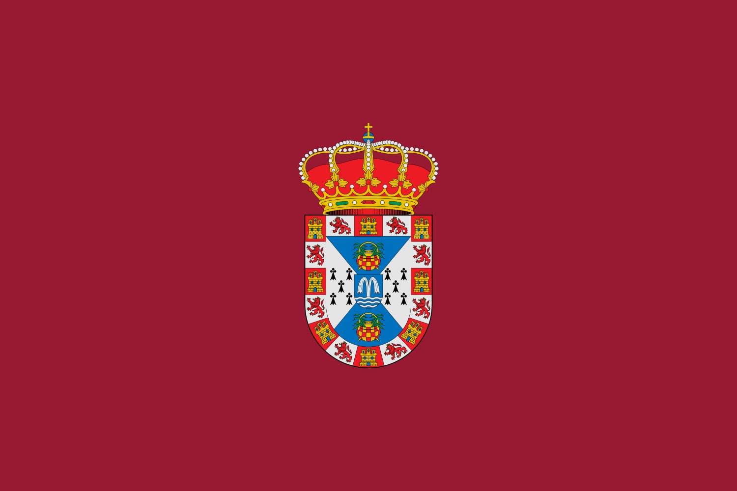 Drapeau Large Loeches Madrid en tissu premium haute résistance