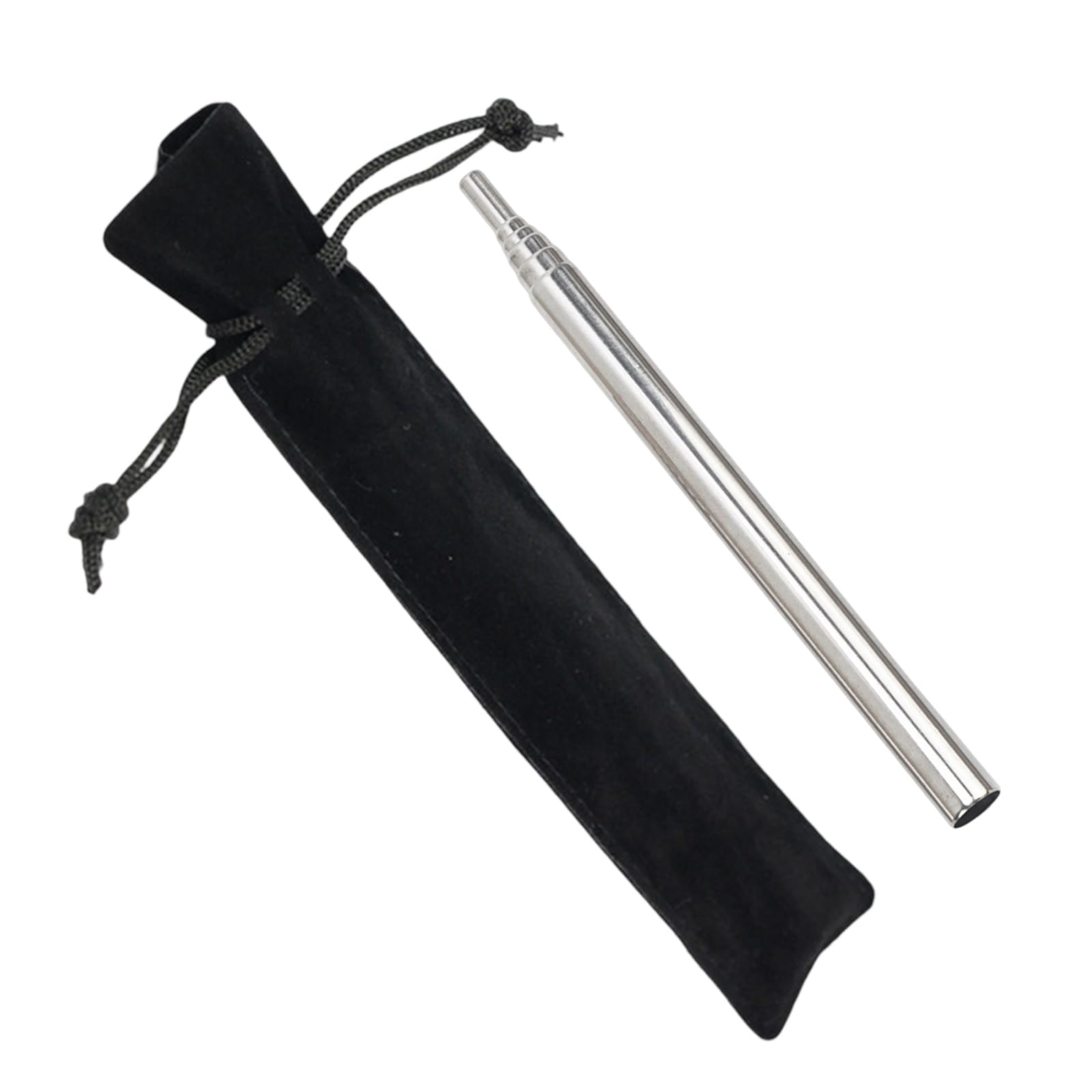 YouXunGS Telescopic Fire Blower Pipe, Stainless Steel Portable Fire Bellows, Heat-Resistant Camping Blow Tube for Campfires Fireplace Outdoor Hiking Backpacking