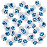 ABOOFAN Cuentas y Agujero Forma de Ocular Blanco 50 de Madera para Hacer Pulseras y Guirnaldas, Tamaño Adecuado para Joyería