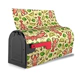 Copertura per cassetta postale con stampa di aragoste e limoni, impermeabile, facile da installare, adatta per qualsiasi stagione
