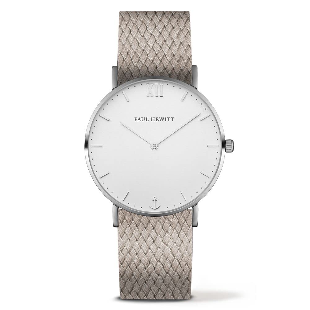Paul Hewitt Reloj Unisex Analogico Cuarzo con Correa de Nylon PH-SA-S-ST-W-25S